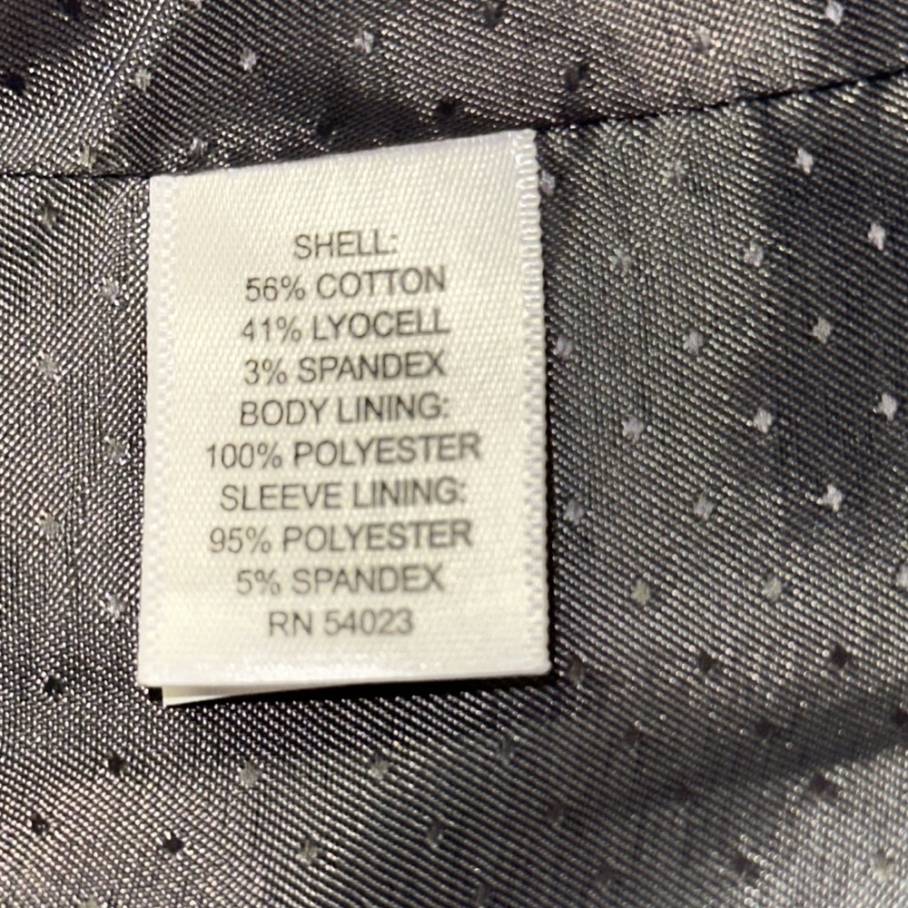 Banana Republic Black Stretch Sleek Cotton/Lyocell Lightweight Jacket Blazer S4 - Picture 7 of 10